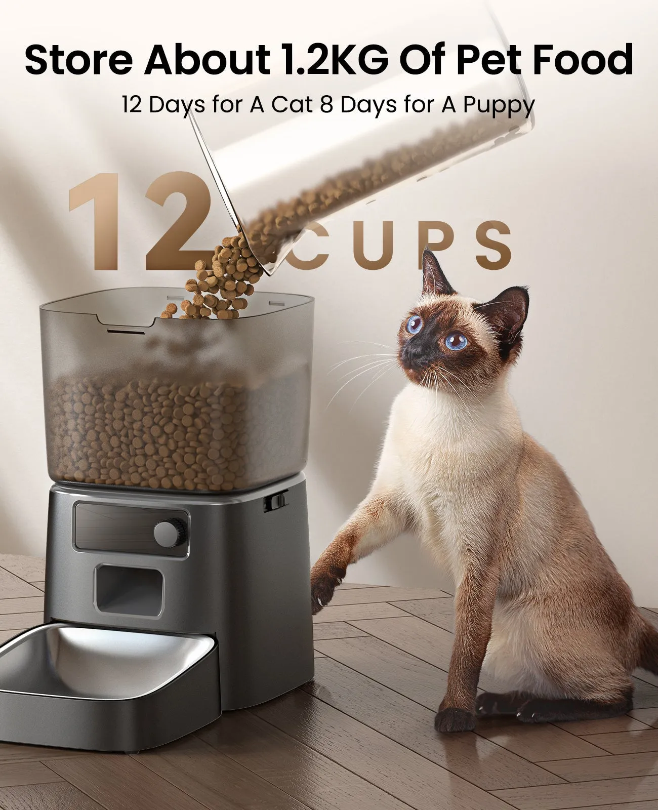 Oneisall LM5 Dog Grooming Vacuum & 2L Cat Water Fountain & 3.5L Automatic Cat Feeder Set
