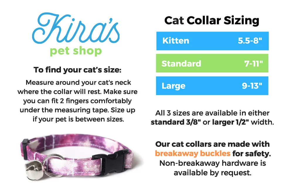 Orange & Black Plaid Cat Collar