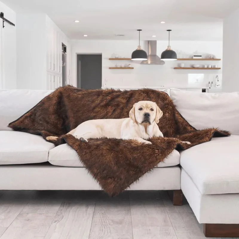 Paw Brands, PupProtector™ Waterproof Throw Blanket, Brown