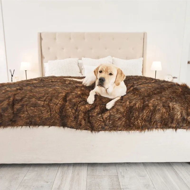 Paw Brands, PupProtector™ Waterproof Throw Blanket, Brown