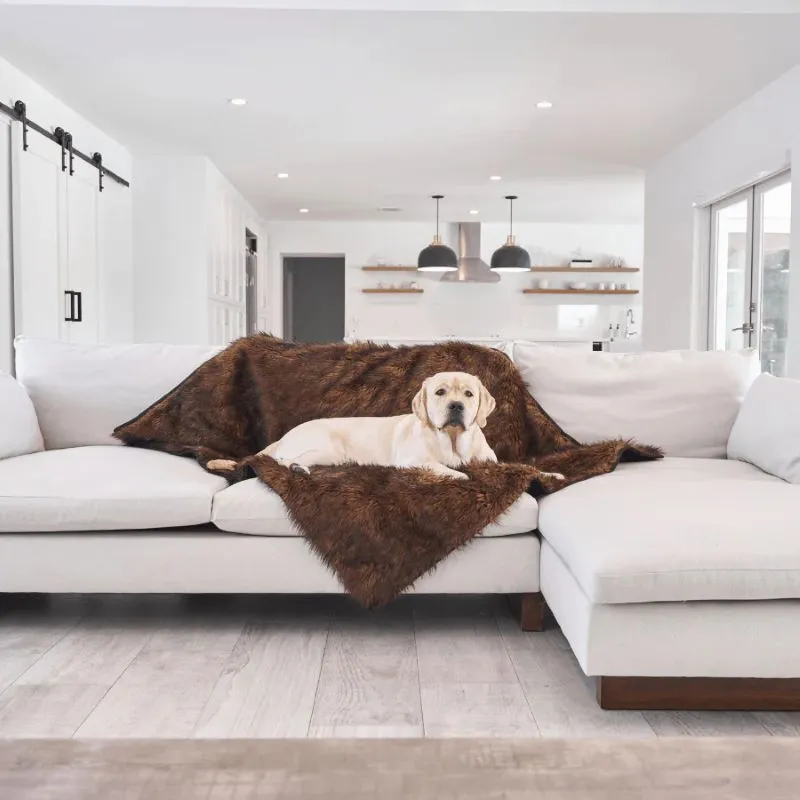Paw Brands, PupProtector™ Waterproof Throw Blanket, Brown