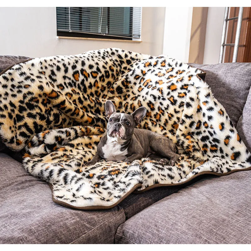 Paw Brands, PupProtector™ Waterproof Throw Blanket, Cheetah Faux Print
