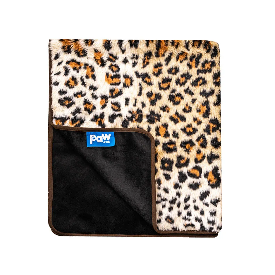 Paw Brands, PupProtector™ Waterproof Throw Blanket, Cheetah Faux Print