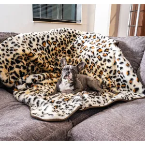 Paw Brands, PupProtector™ Waterproof Throw Blanket, Cheetah Faux Print