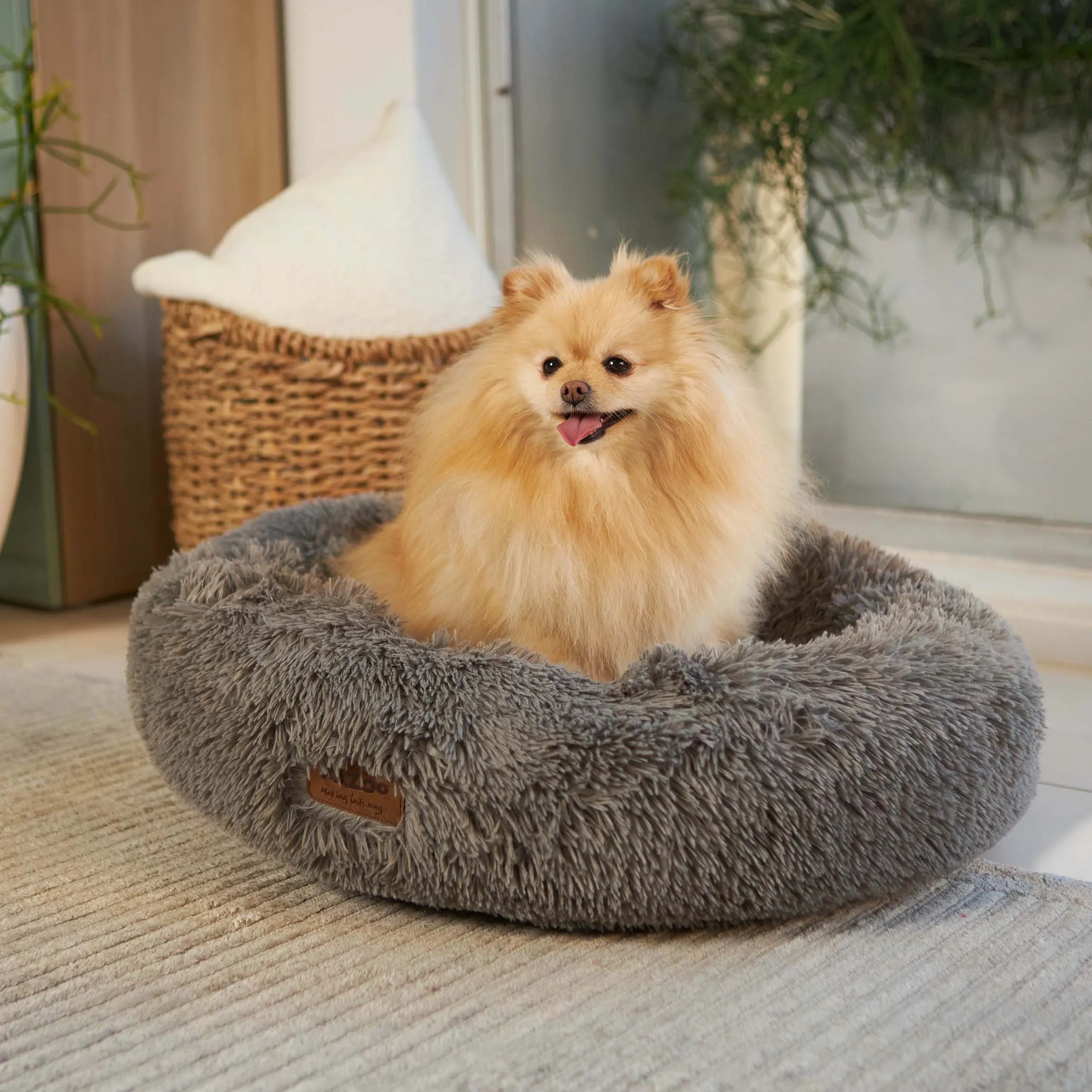 Peacock Dog Bed - Mud