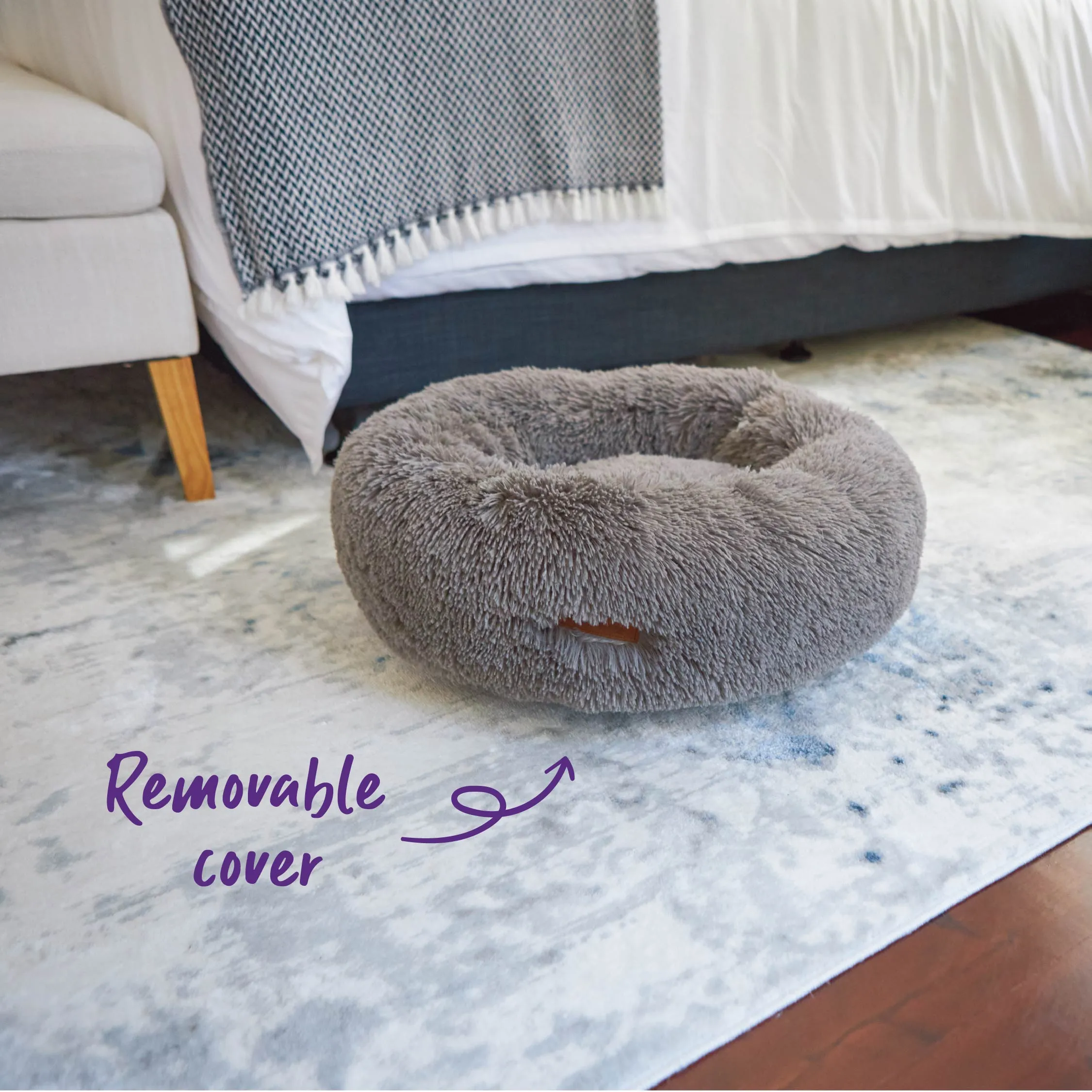 Peacock Dog Bed - Mud