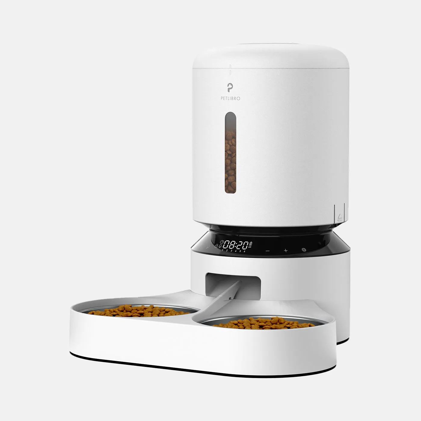 Pelibro Granary Automatic Dual Tray 5L Feeder in White