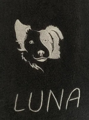 Pet Fleece Blanket - Border Collie - Personalised