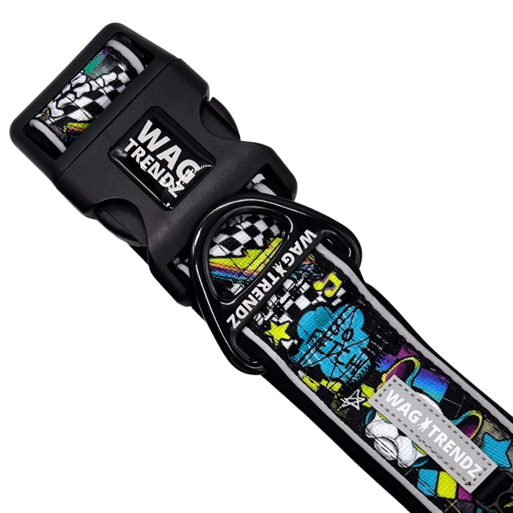 Reflective Dog Collar - Skull Society