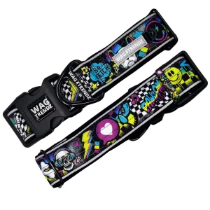 Reflective Dog Collar - Skull Society
