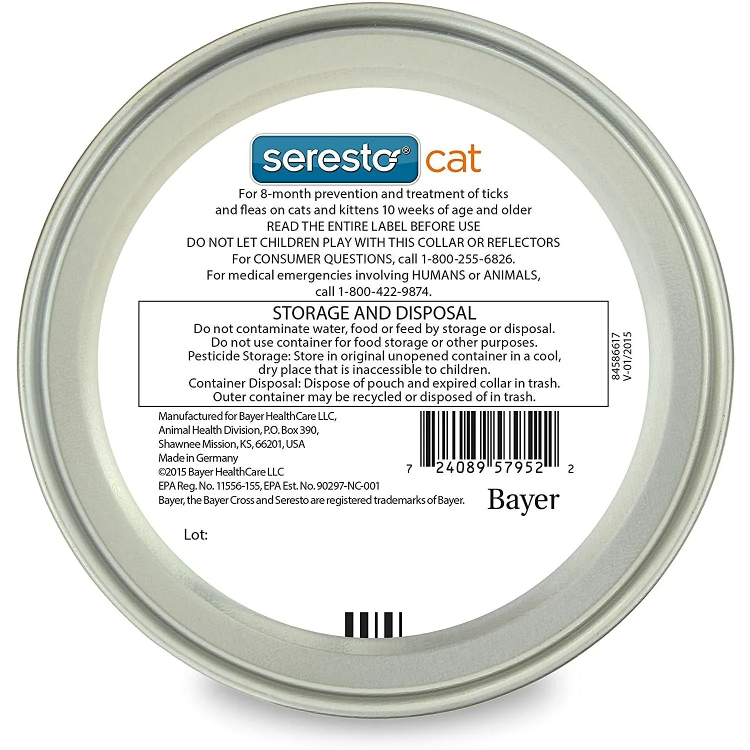 Seresto Flea & Tick Collar Cats 8 Month Protection