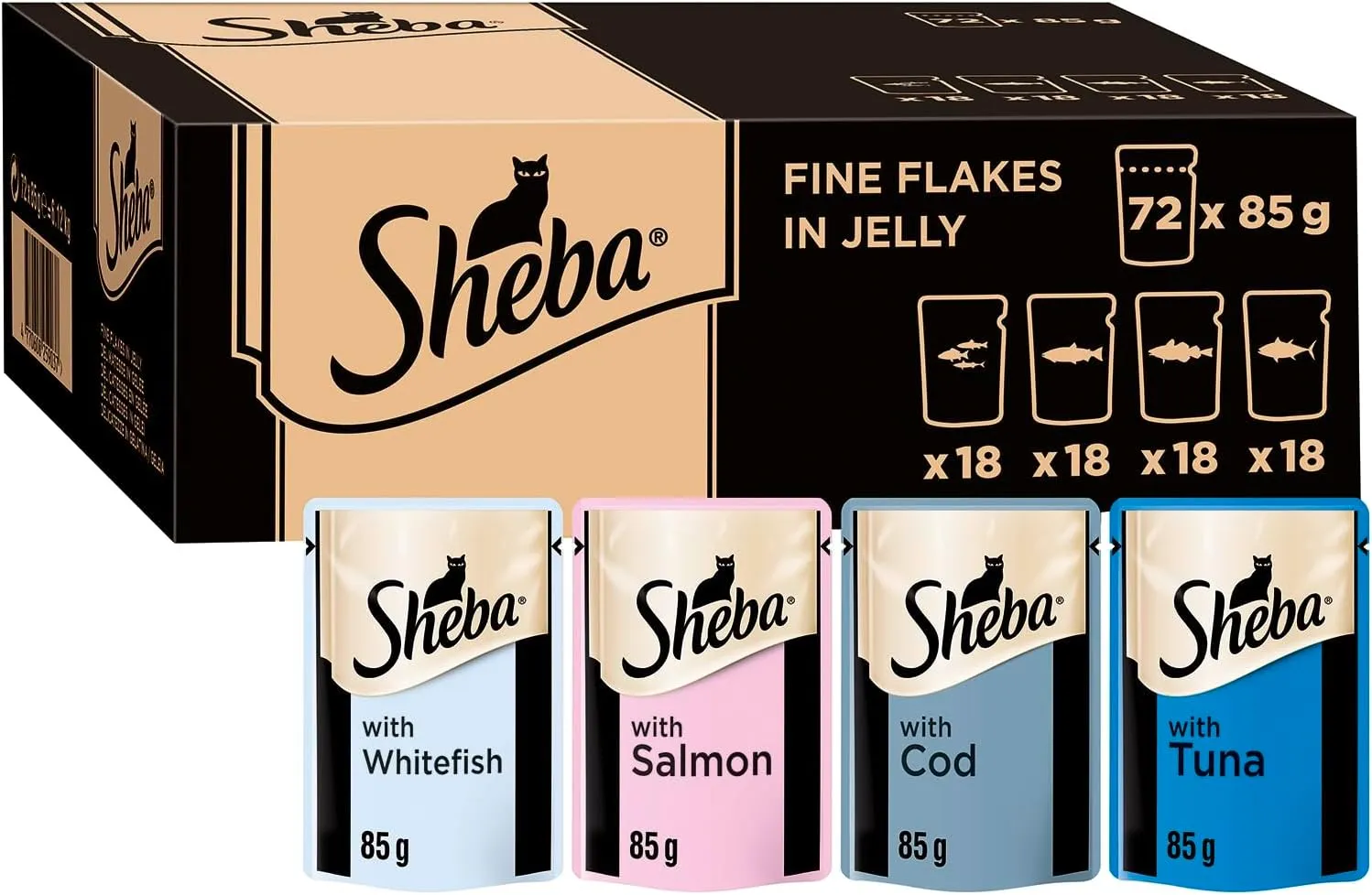 Sheba Cod in Gravy Cat 85g - Price for One Pouch
