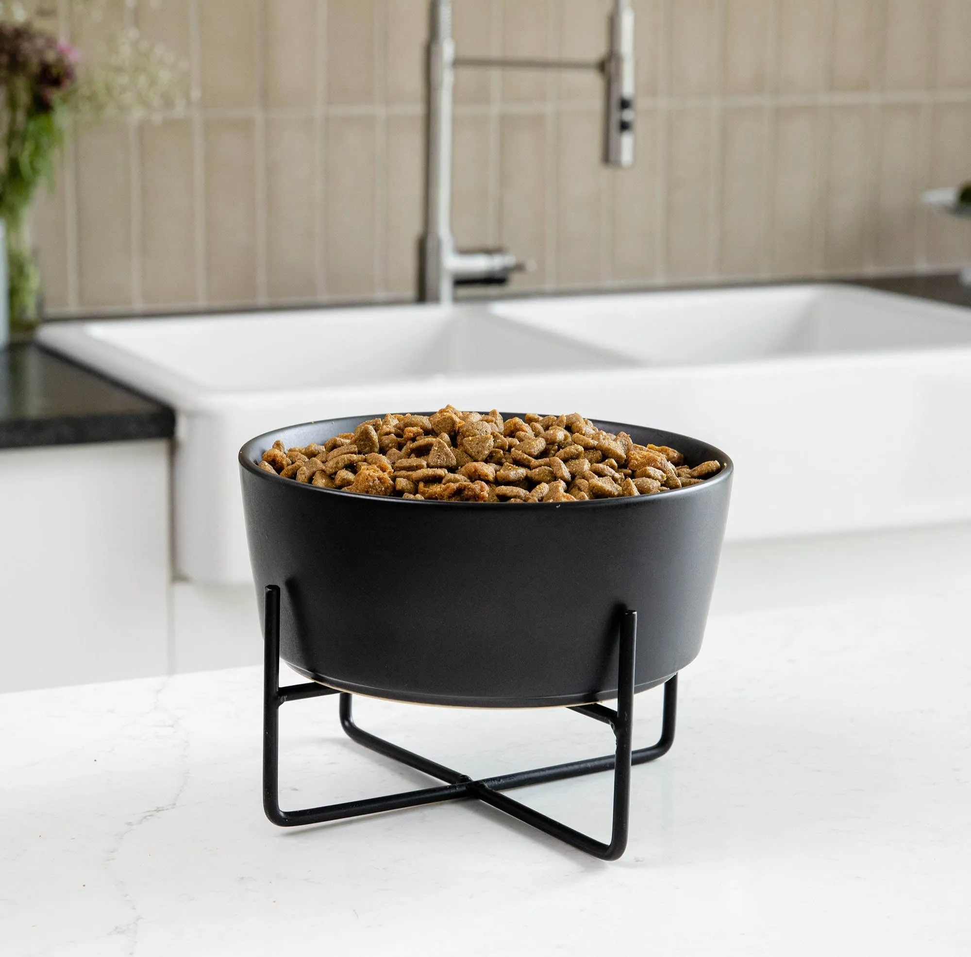 Simple Solid Bowl   Dog Bowl Stand by Waggo