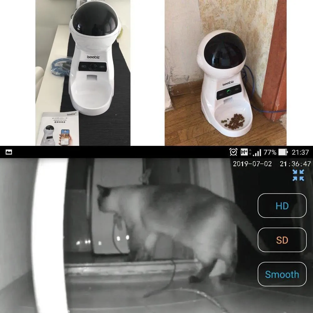 Smart Automatic Pet Feeder With Voice Recorder