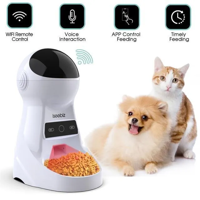 Smart Automatic Pet Feeder With Voice Recorder