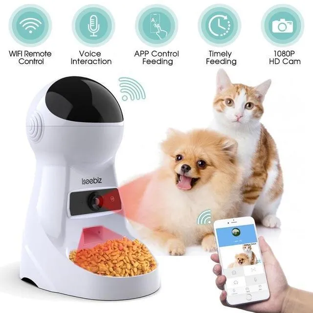 Smart Automatic Pet Feeder With Voice Recorder