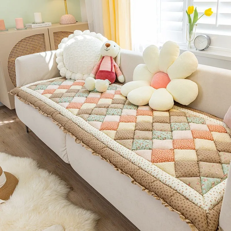 Stay Cozy: Removable Dog Bed Cotton Sofa Cover for Large Dogs - Winter Warm Cat Bed Pad, Washable Dog Cushion Blanket, and Premium Pet Supplies