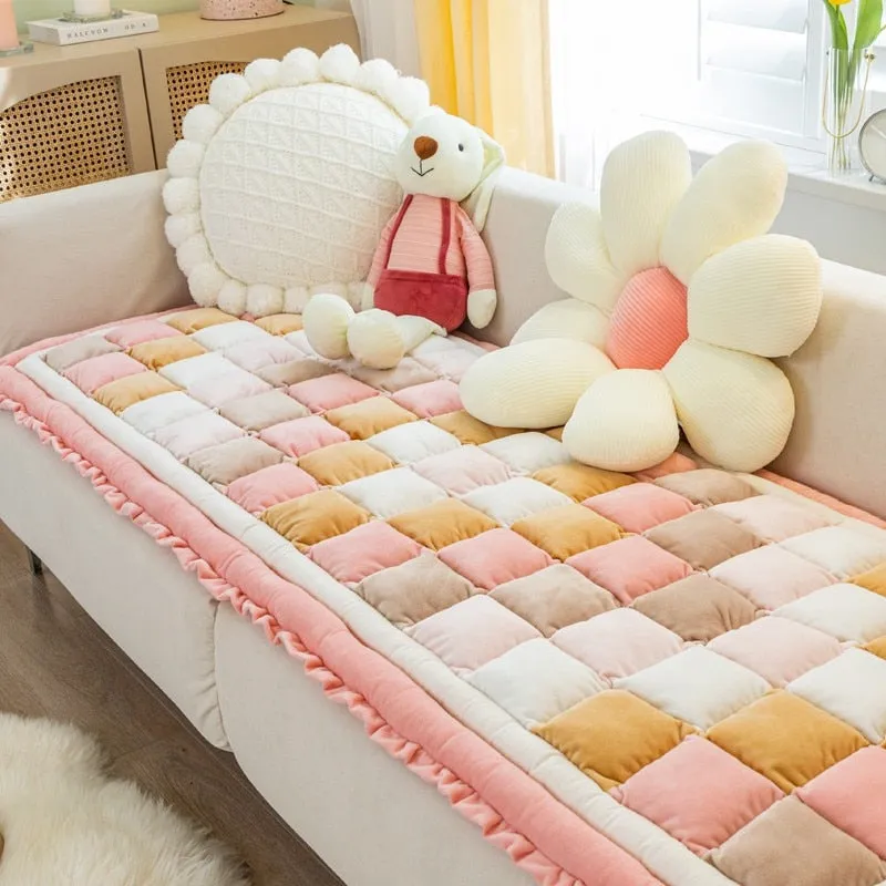 Stay Cozy: Removable Dog Bed Cotton Sofa Cover for Large Dogs - Winter Warm Cat Bed Pad, Washable Dog Cushion Blanket, and Premium Pet Supplies