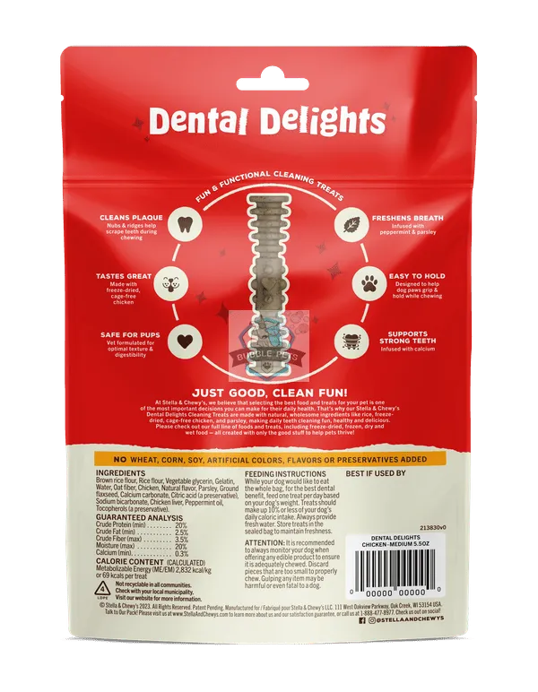 Stella & Chewy's Dental Delights Dog Treats