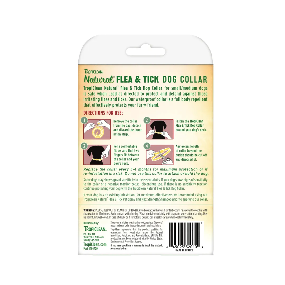 Tropiclean Natural Flea & Tick Dog Collar