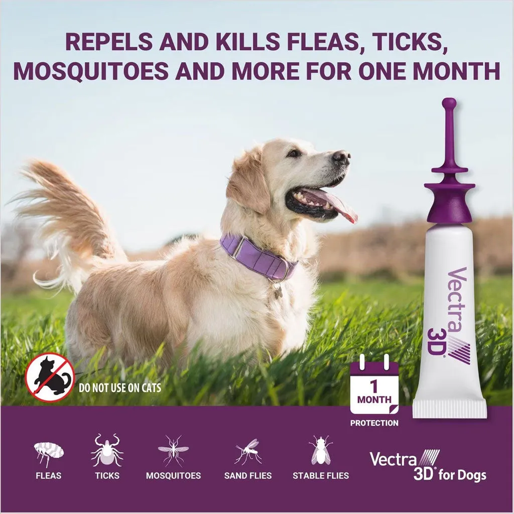 Vectra 3D Flea and Tick Spot Treatment for Dogs & Puppies, 11-20 lbs