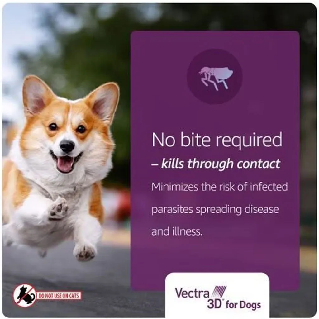 Vectra 3D Flea and Tick Spot Treatment for Dogs & Puppies, 11-20 lbs