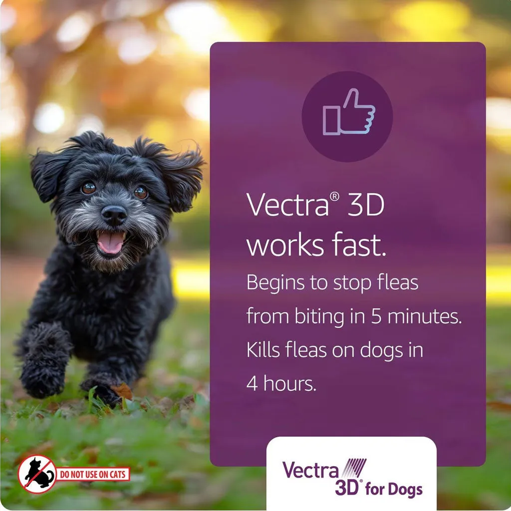 Vectra 3D Flea and Tick Spot Treatment for Dogs & Puppies, 11-20 lbs