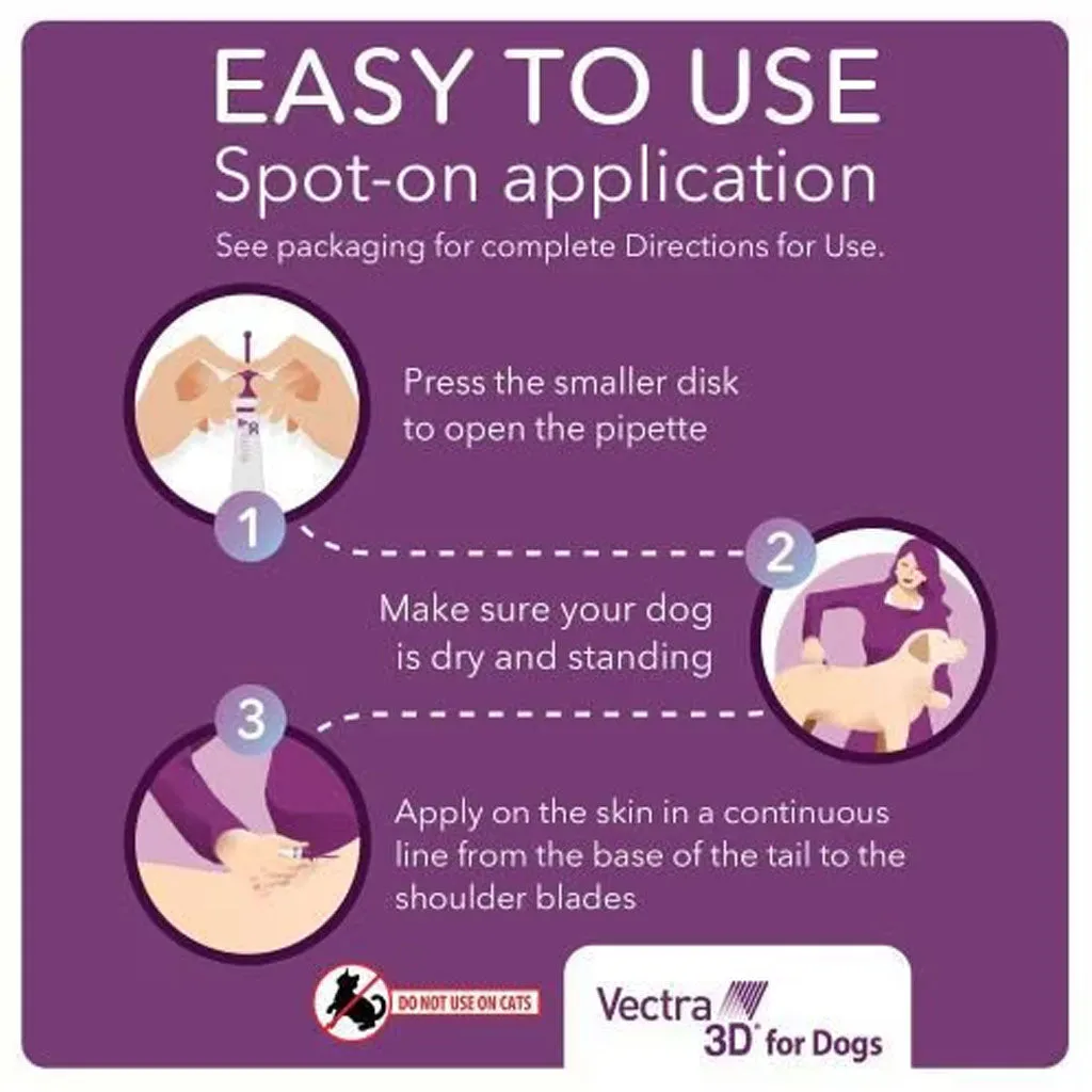 Vectra 3D Flea and Tick Spot Treatment for Dogs & Puppies, 11-20 lbs